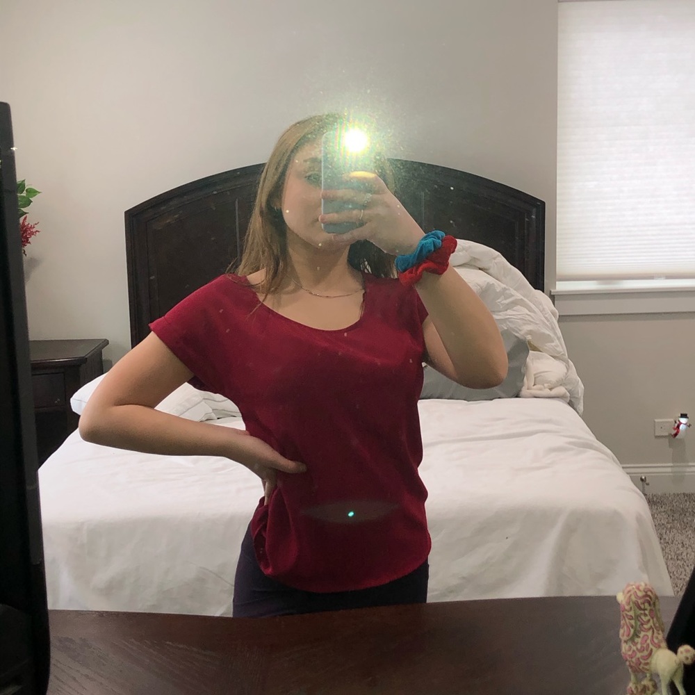 Maroon Blouse
